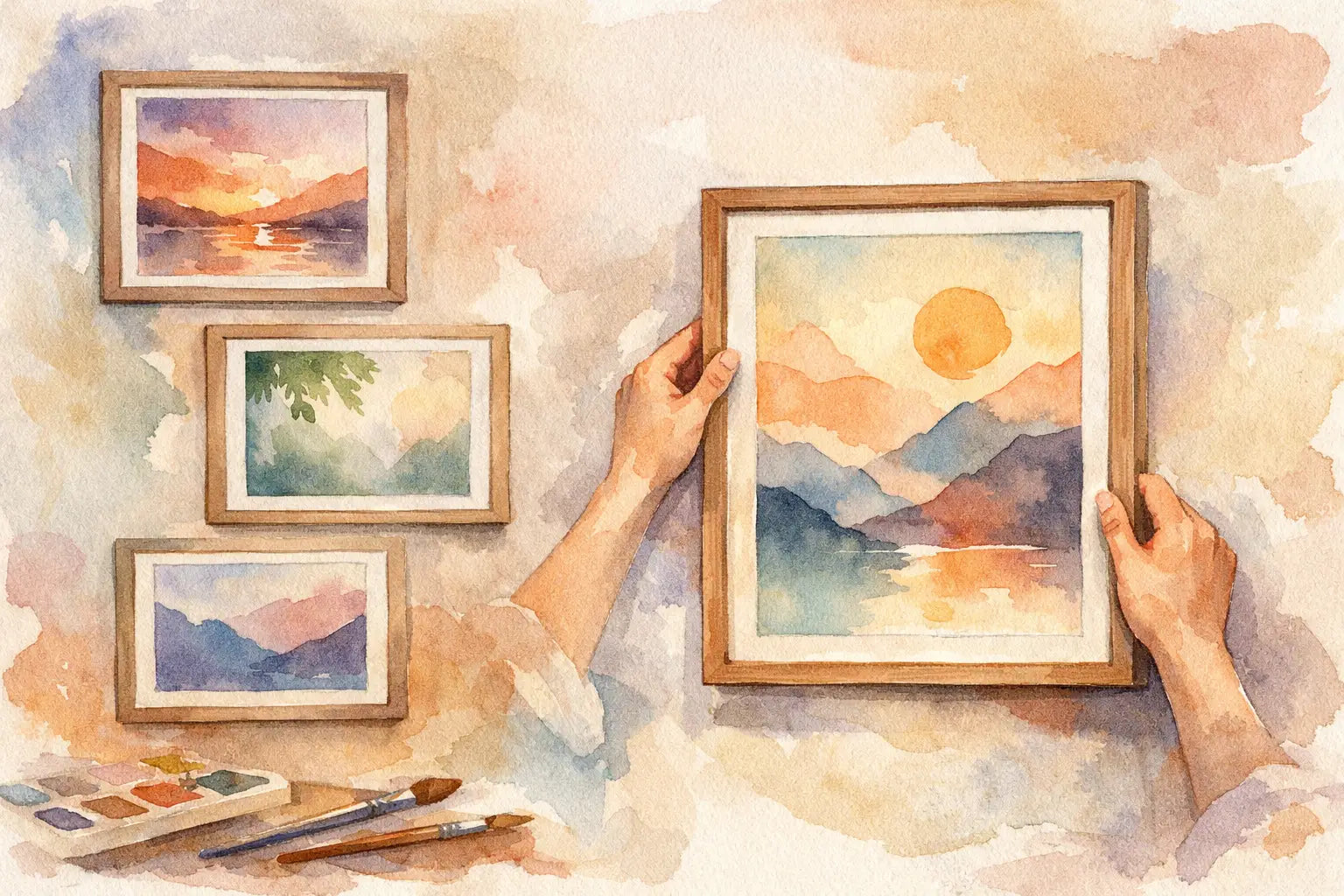 How to Hang Framed Posters the Right Way