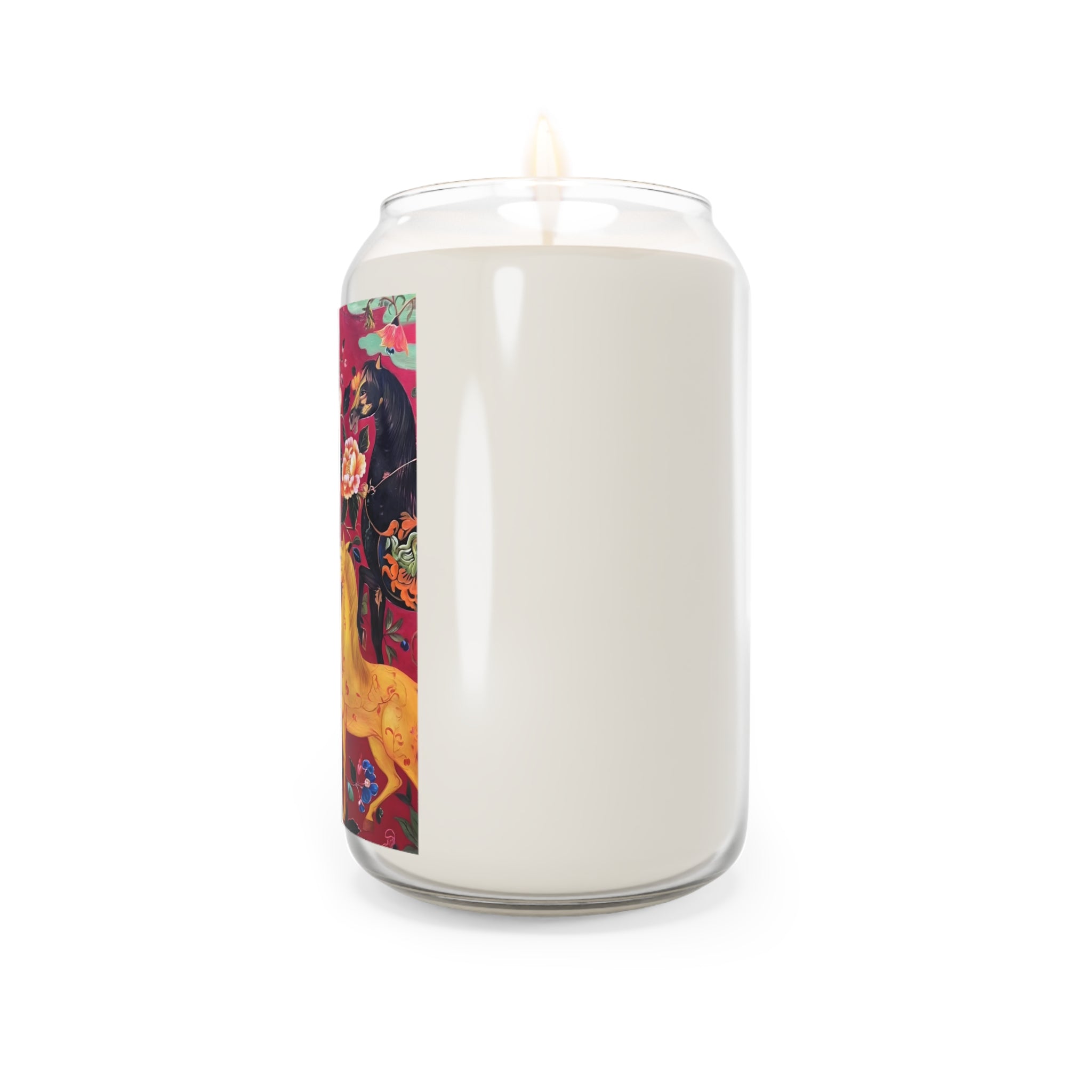 Floral Unicorn Soy Candle — 13.75oz Scented Jar